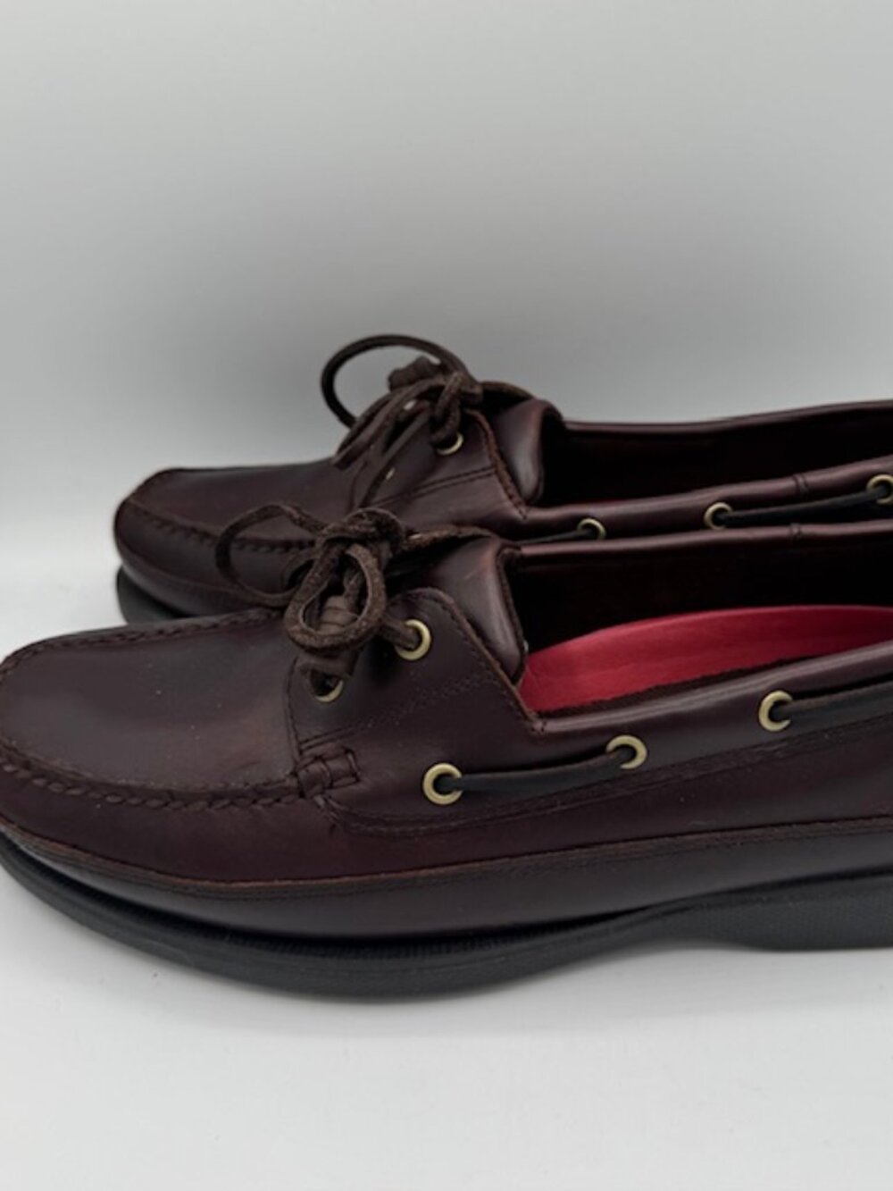 G. H. Bass Harry II 1670-205 Brown Leather Loafer / Boat Shoe Men's 10